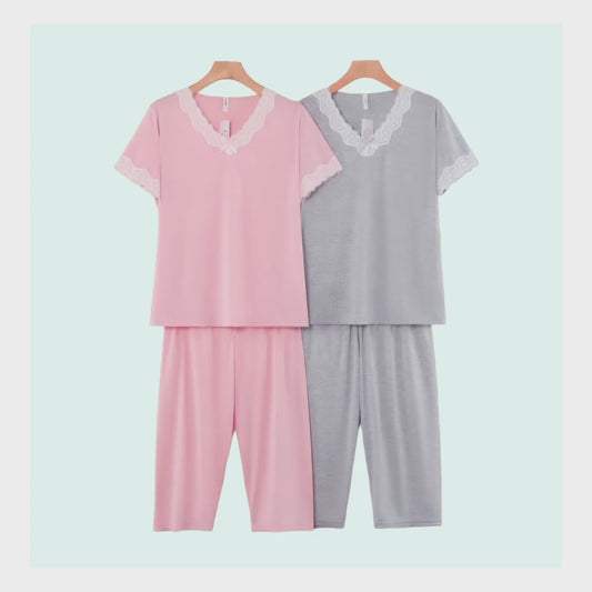 Pijama poá capri